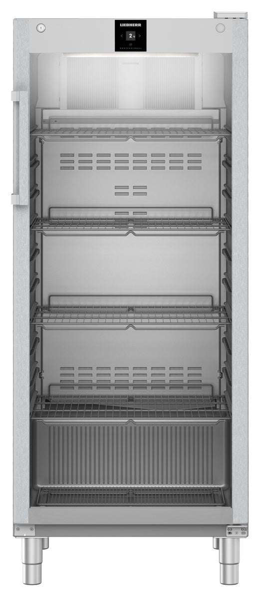 Liebherr Kühlschrank "Perfection" (mit Umluftkühlung), Edelstahl, Kunststoff und Glas, Silber, 1,041kW, 230V, 420L, 747x769x1818mm (FRFCvg 5511)