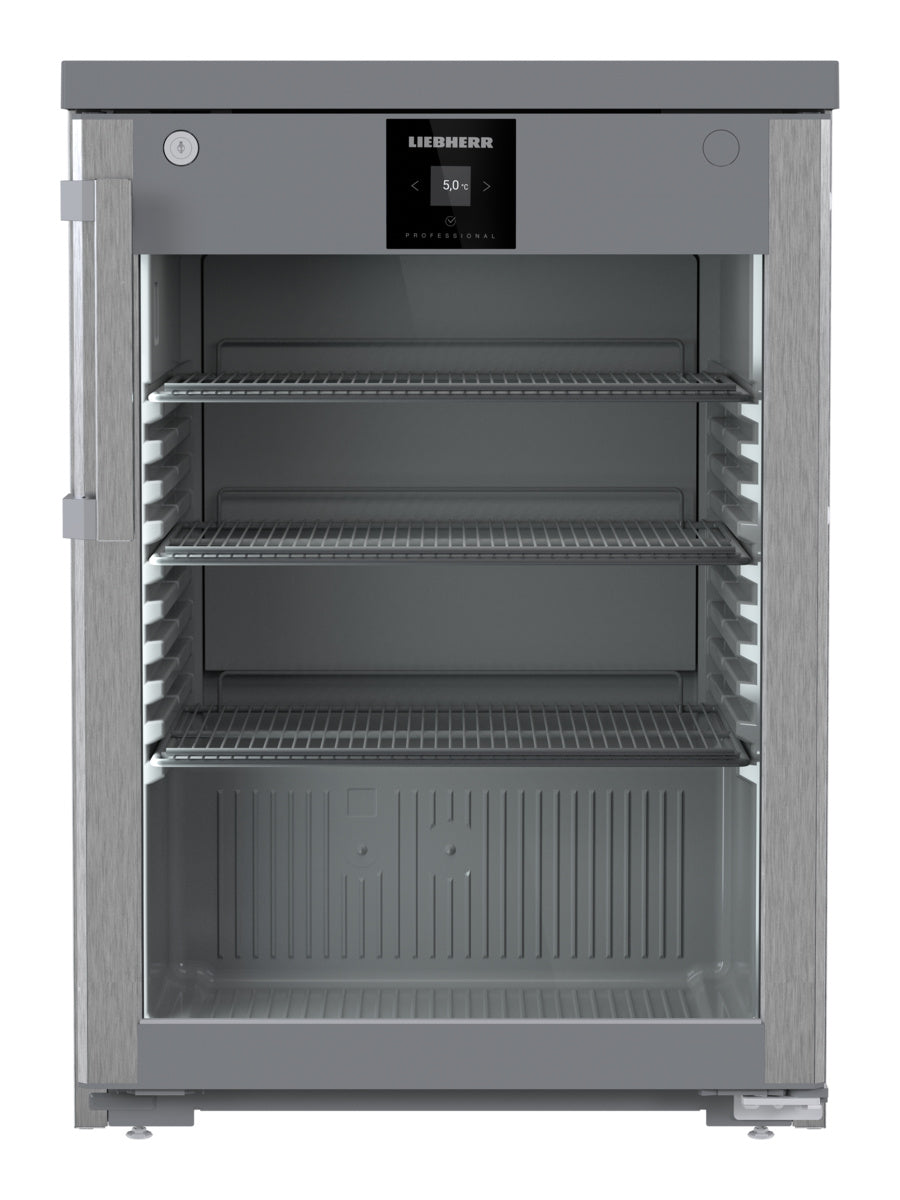 Liebherr Getränke-Tischkühlschrank "Perfection", Edelstahl, Kunststoff und Glas, Grau, 0,292kW, 230V, 127L, 600x648x852mm (FRTCvg 1511)