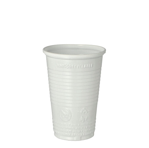 Papstar 3.000x Trinkbecher, Polypropylen, Weiß, Inhalt: 200ml, Durchmesser: 7,03cm, Höhe: 9,9cm