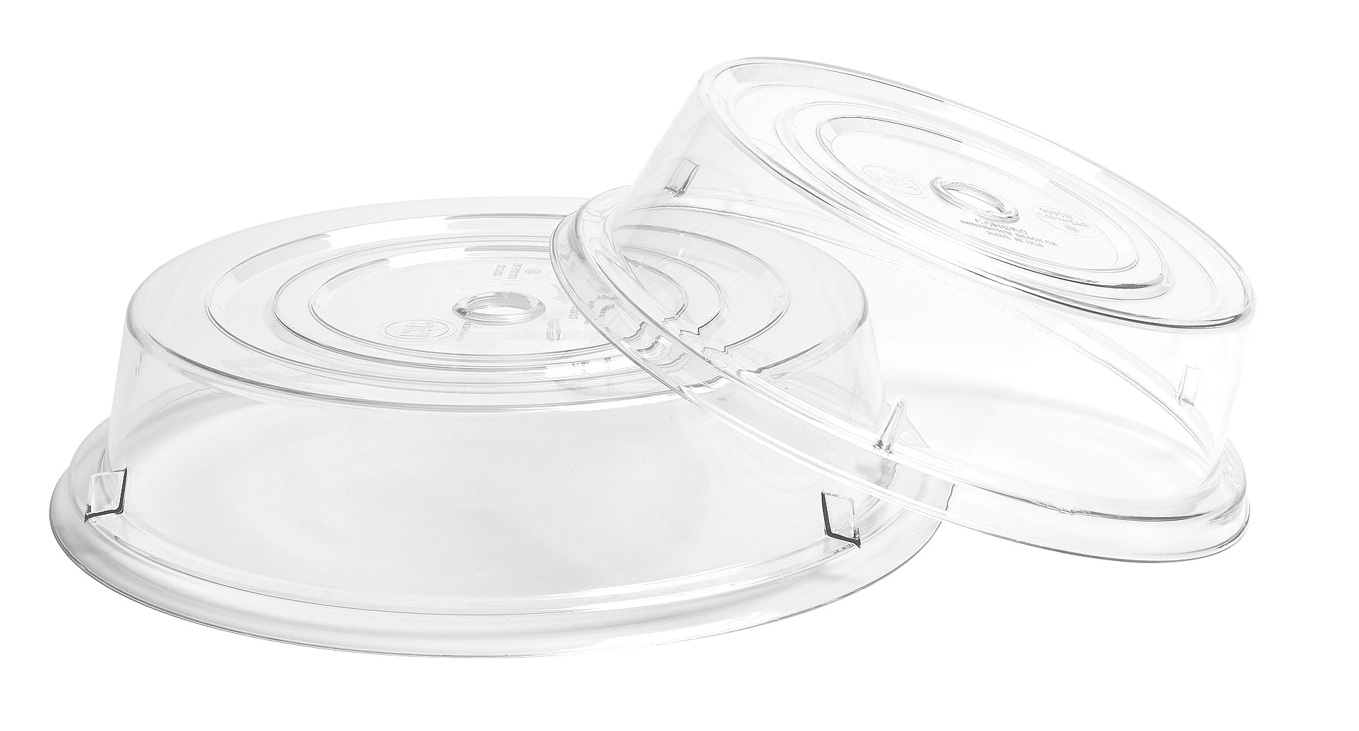 Cambro Camcovers® Tellerabdeckhaube aus Camwear® Polycarbonat, 23,2cm Durchmesser, durchsichtig , 12 Stück im Karton - 900CW152