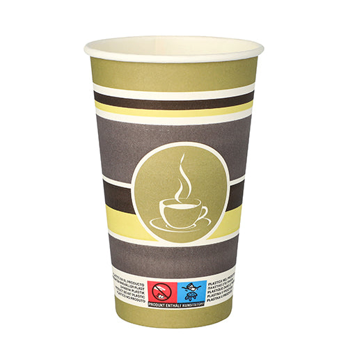 Papstar 20x 50 Trinkbecher, Pappe "To Go" 0,4 l Ø 9 cm · 13,9 cm