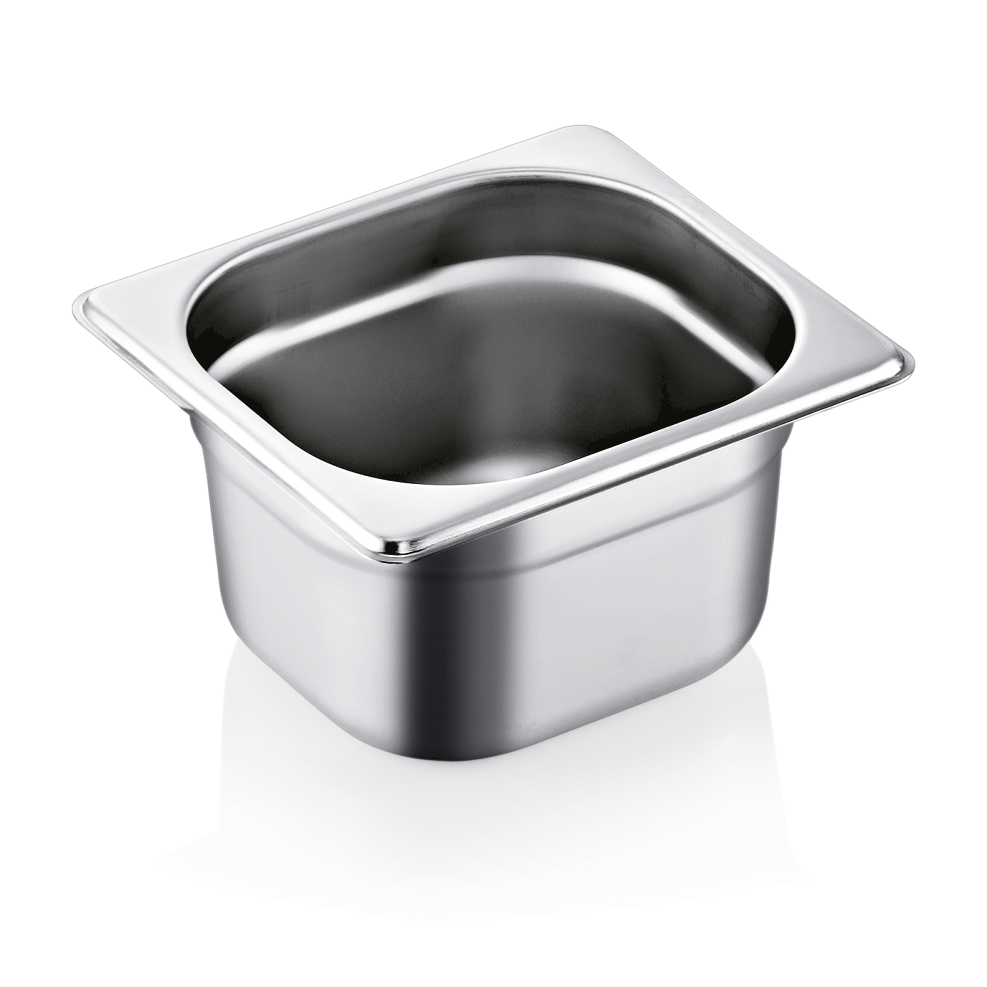 WAS Germany GN Behälter 1/6, Serie GN 90, Inhalt 1,6 Liter, Materialstärke 0,7 mm (9016100)