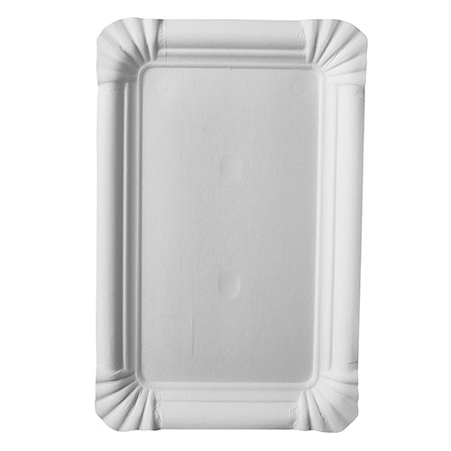 Papstar 25x 20 Teller, Pappe eckig 13 cm x 20 cm weiss
