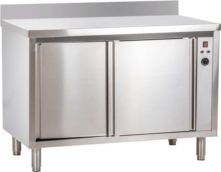 KBS Wärmeschrank (Mit Aufkantung), Edelstahl, 1400x700x850mm