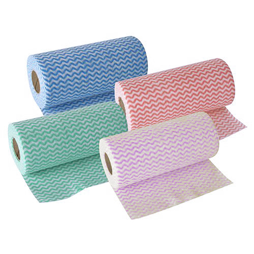 Papstar 12x Wischfixtuch 1750 cm x 18 cm farbig sortiert 50 Blatt perforiert