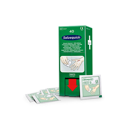 Papstar 10x 40 "Cederroth" Wipes Salvequick Wundreiniger refill für Savett-Spender REF 51011006