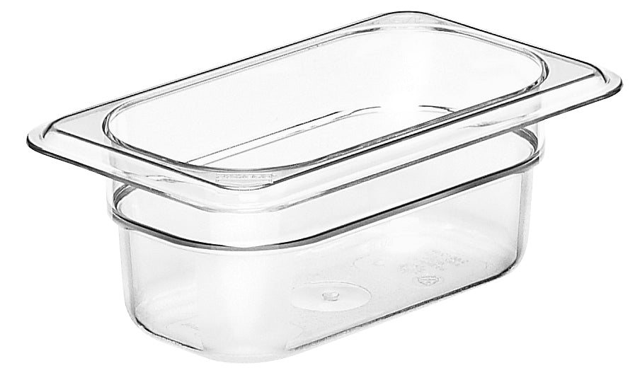 Cambro Camwear® Polycarbonat Gastronorm GN-Behälter GN1/9-65mm, Durchsichtig, 6 Stück im Karton - 92CW135