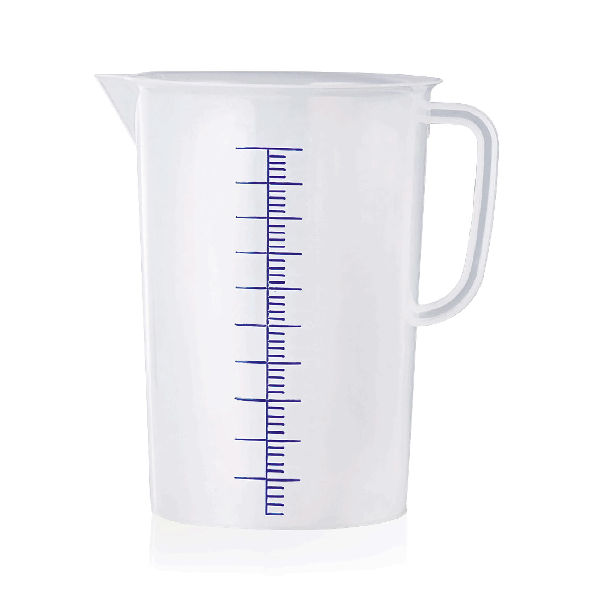 WAS Germany Messbecher (Mit 100ml Skalierung), Polypropylen, Inhalt: 5L, Durchmesser: 19,6cm (9306500)