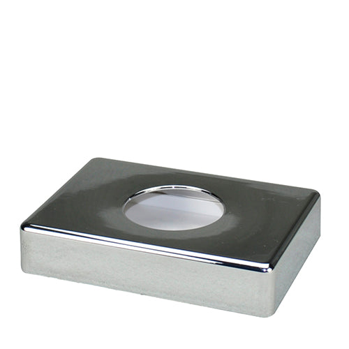 Papstar 24x "Medi-Inn®" Halter 13,8 cm x 9,7 cm x 2,6 cm chrom für Hygienebeutelbox