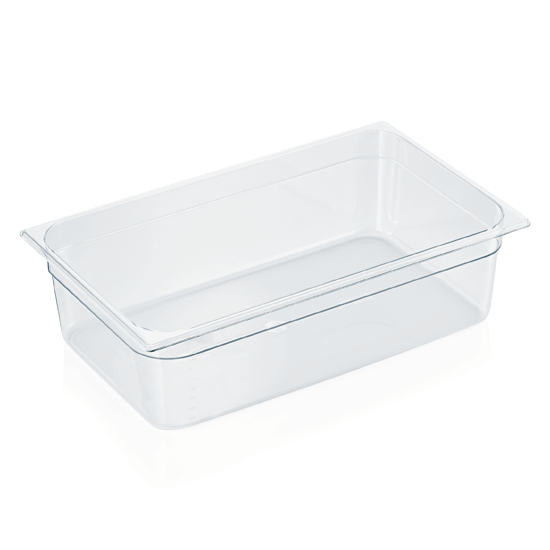 WAS Germany GN Behälter 1/1 mit Skalierung, Serie: GN 94, Polycarbonat, Höhe: 150 mm, 20 Liter (9411150)