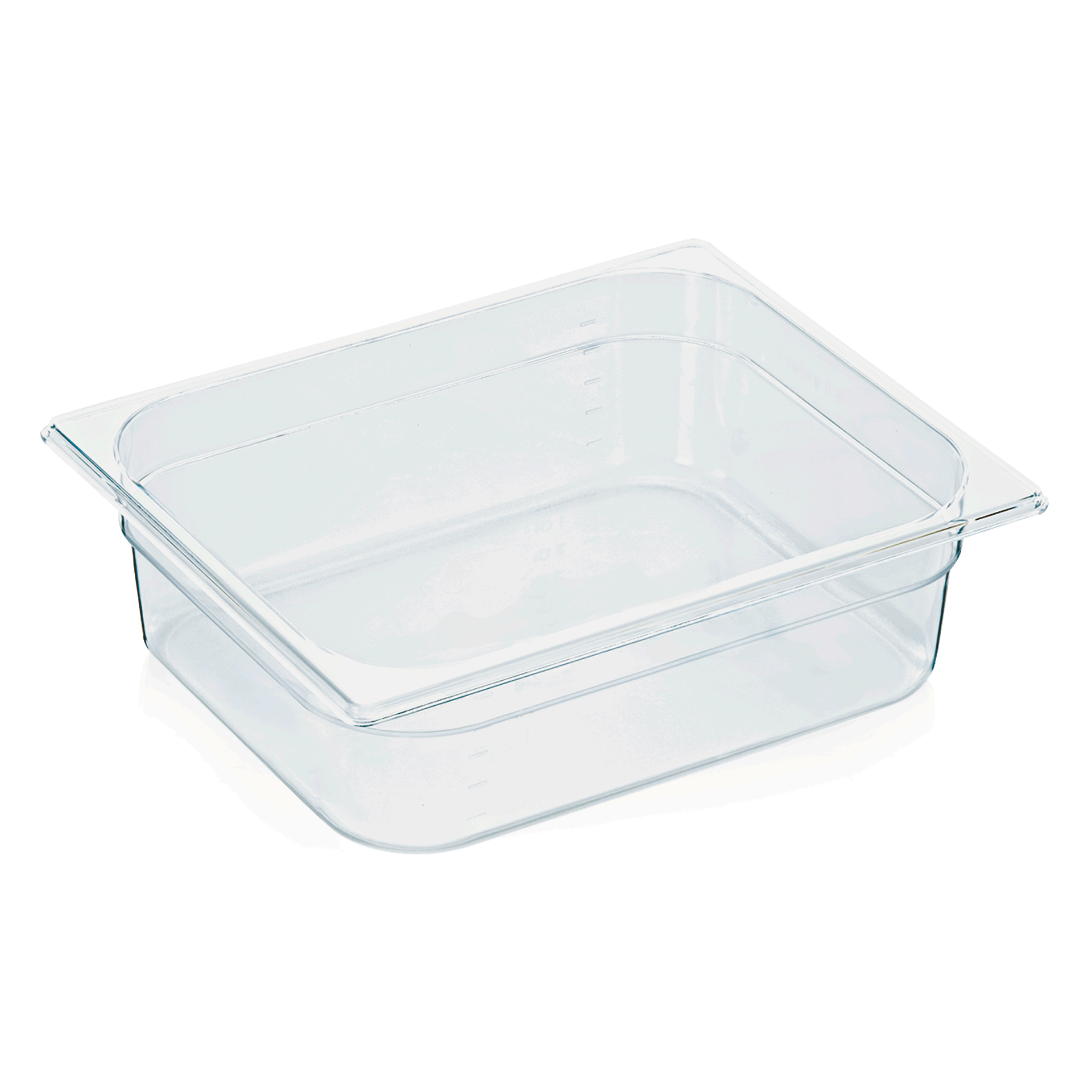 WAS Germany GN Behälter 1/2 mit Skalierung, Serie: GN 94, Polycarbonat, Höhe: 100 mm, 6,1 Liter (9412100)