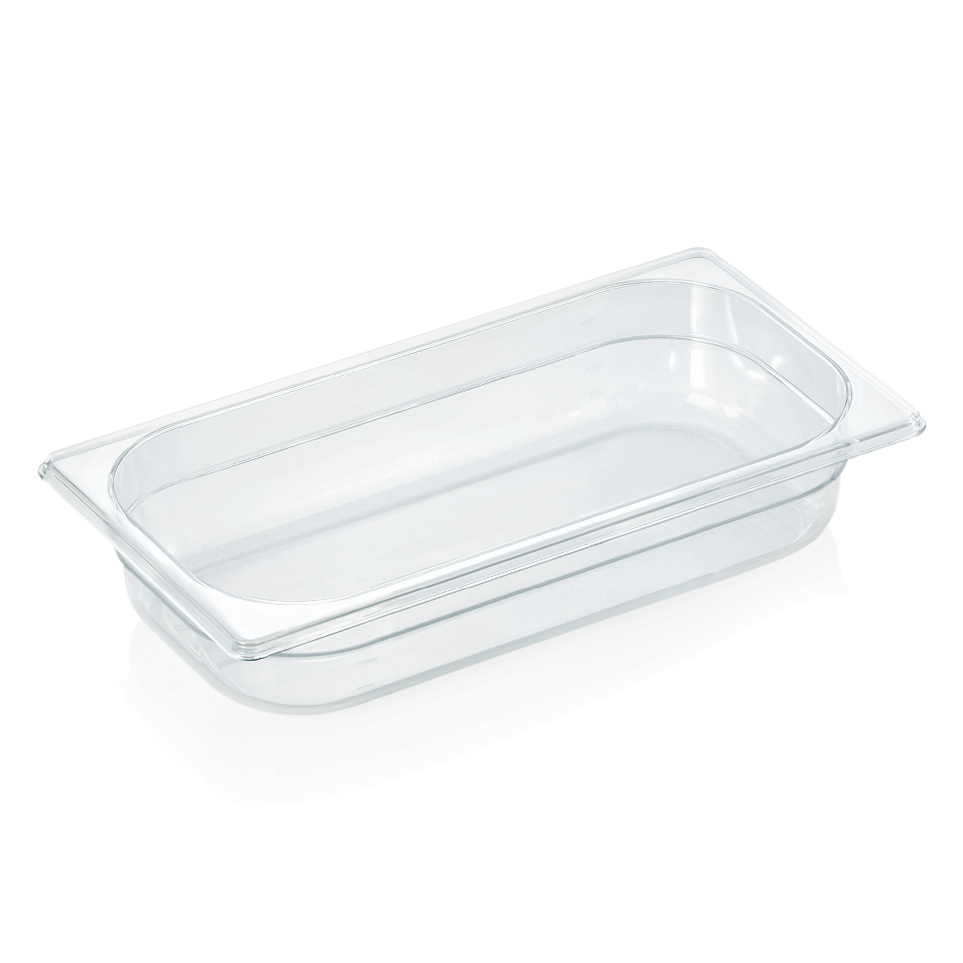 WAS Germany GN Behälter 1/3 mit Skalierung, Serie: GN 94, Polycarbonat, Höhe: 0,65 mm, 2,5 Liter (9413065)