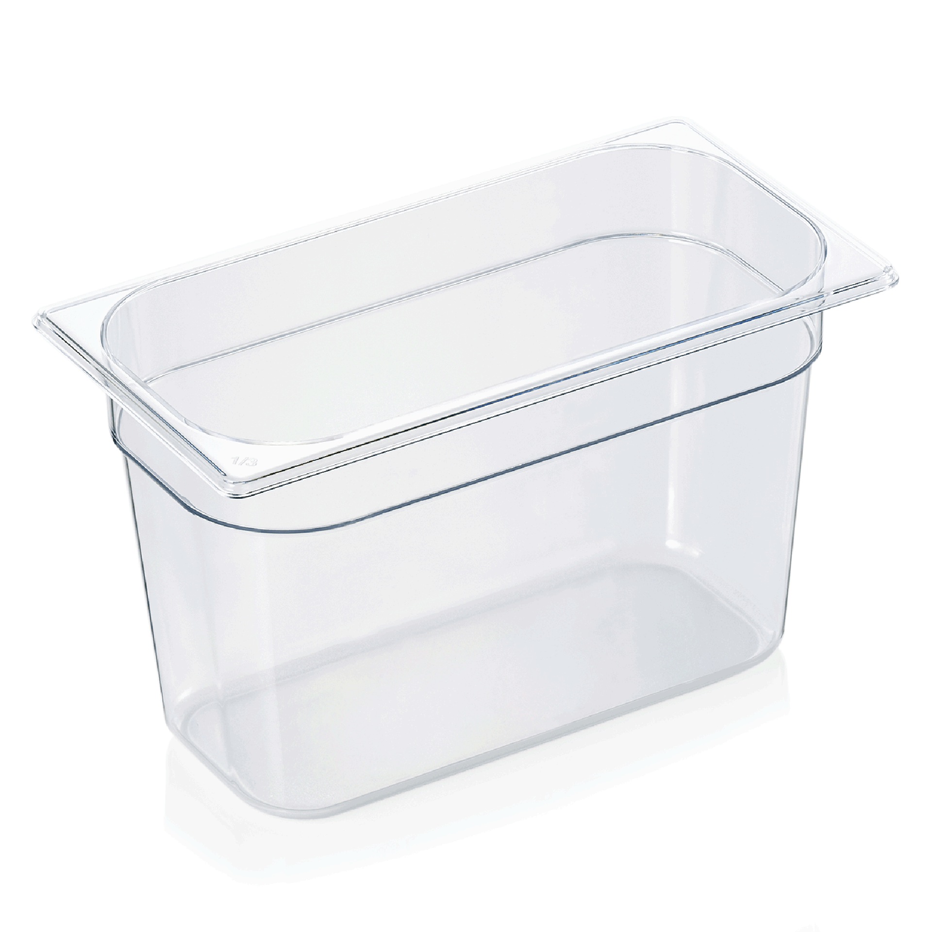 WAS Germany GN Behälter 1/3 mit Skalierung, Serie: GN 94, Polycarbonat, Höhe: 200 mm, 7,1 Liter (9413200)