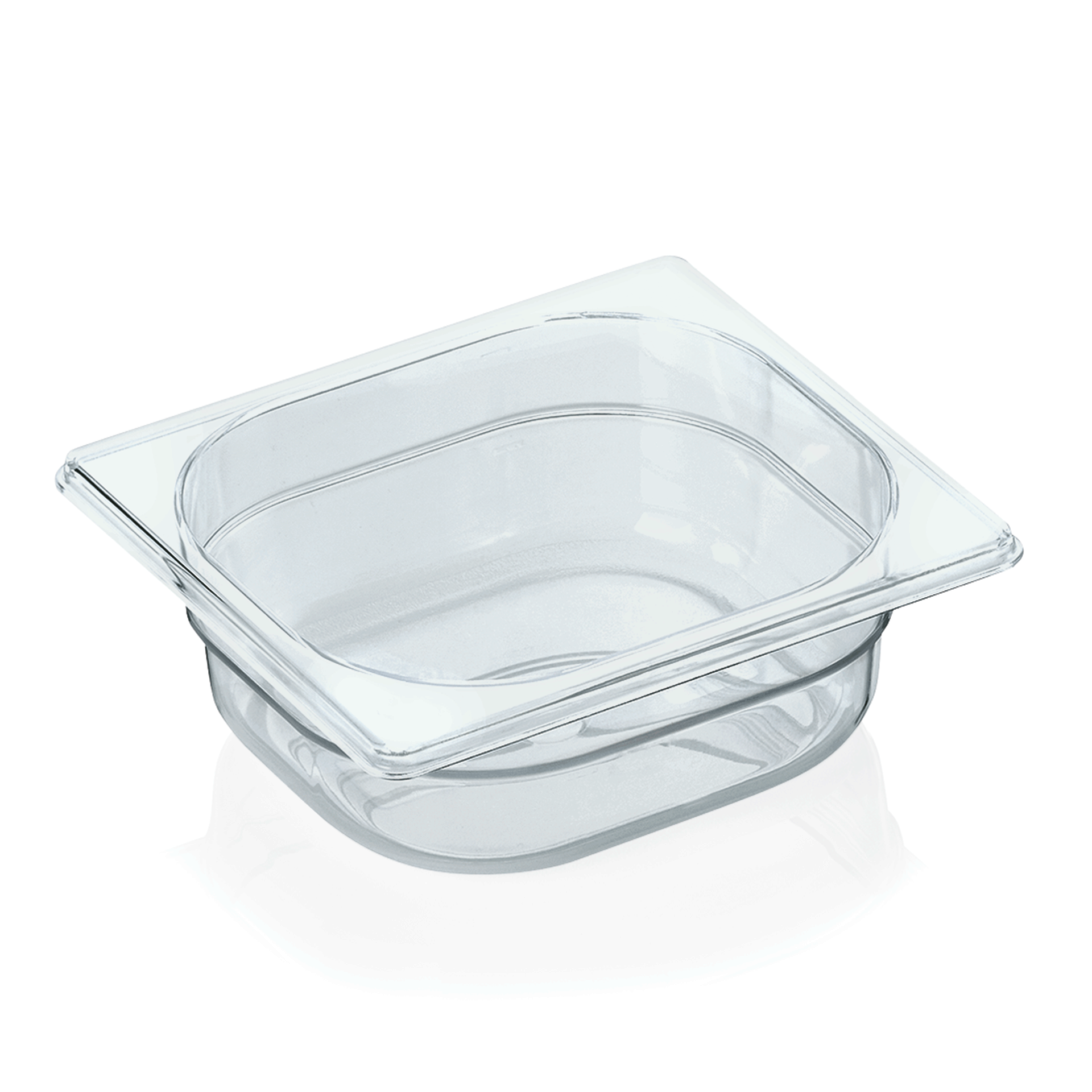 WAS Germany GN Behälter 1/6 mit Skalierung, Serie: GN 94, Polycarbonat, Höhe: 65 mm, 1 Liter (9416065)