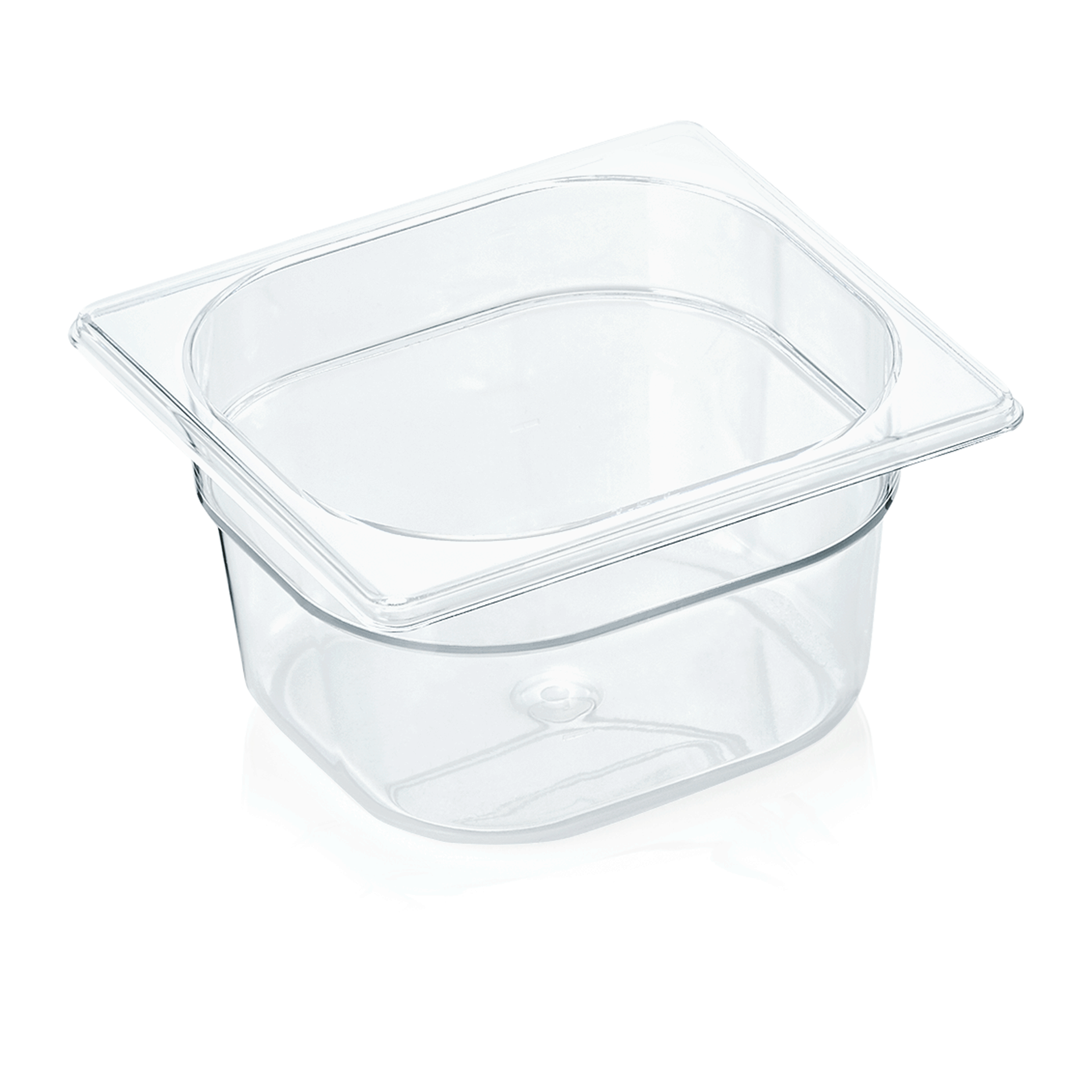 WAS Germany GN Behälter 1/6 mit Skalierung, Serie: GN 94, Polycarbonat, Höhe: 100 mm, 1,6 Liter (9416100)