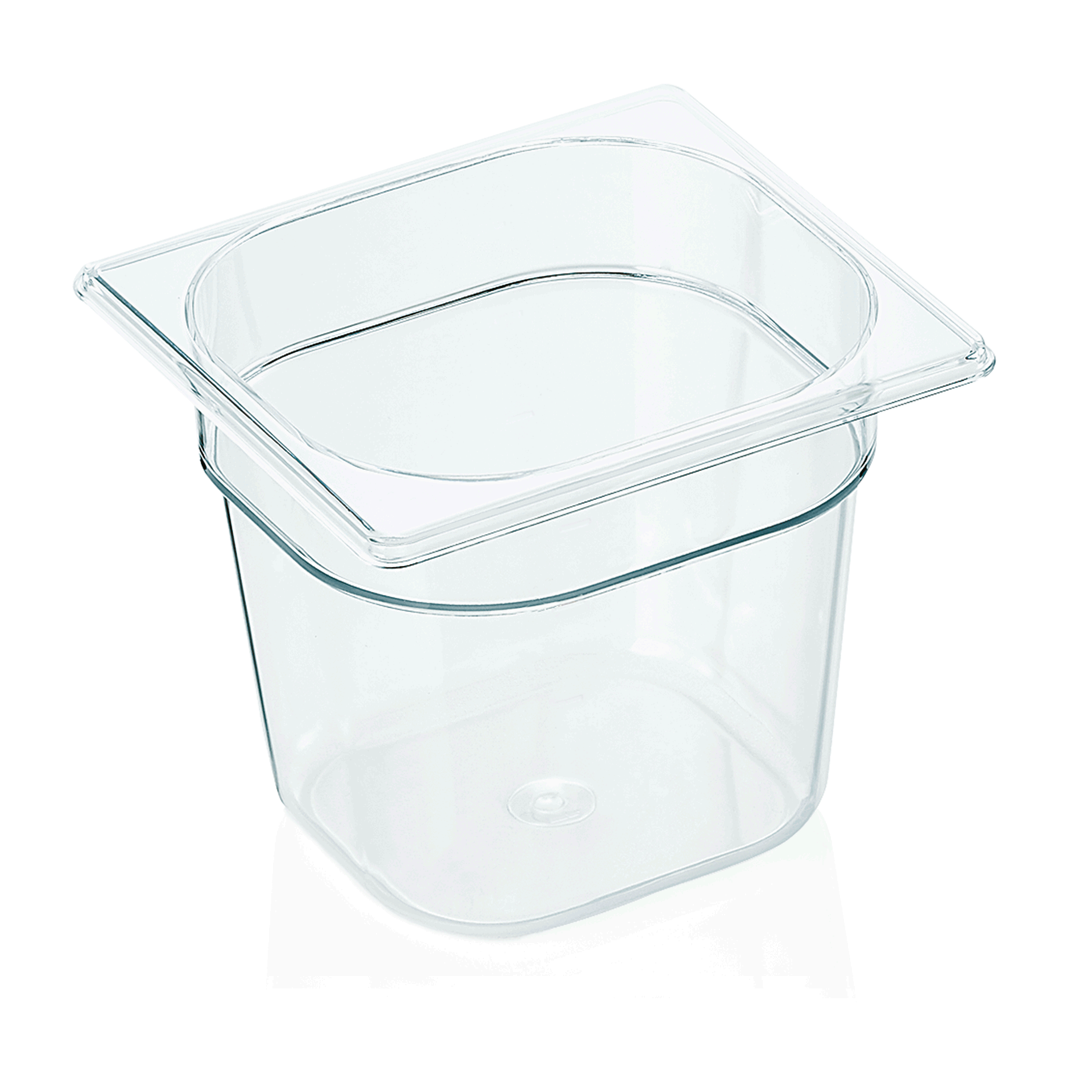 WAS Germany GN Behälter 1/6 mit Skalierung, Serie: GN 94, Polycarbonat, Höhe: 150 mm, 2,3 Liter (9416150)