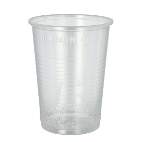 Papstar 32x 50 Trinkbecher, PP 0,4 l Ø 9,5 cm · 12,2 cm transparent mit Schaumrand