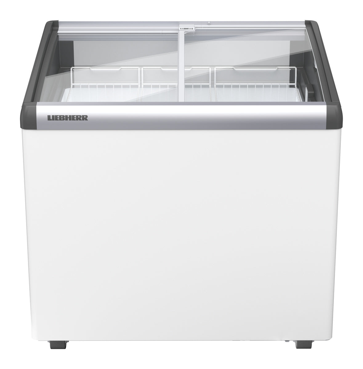 Eiscreme-Gefriertruhe (mit Glasschiebedeckel), Stahl und Glas, Weiß, 0,492kW, 230V, 210L, 835x660x825mm (EFI 2153)