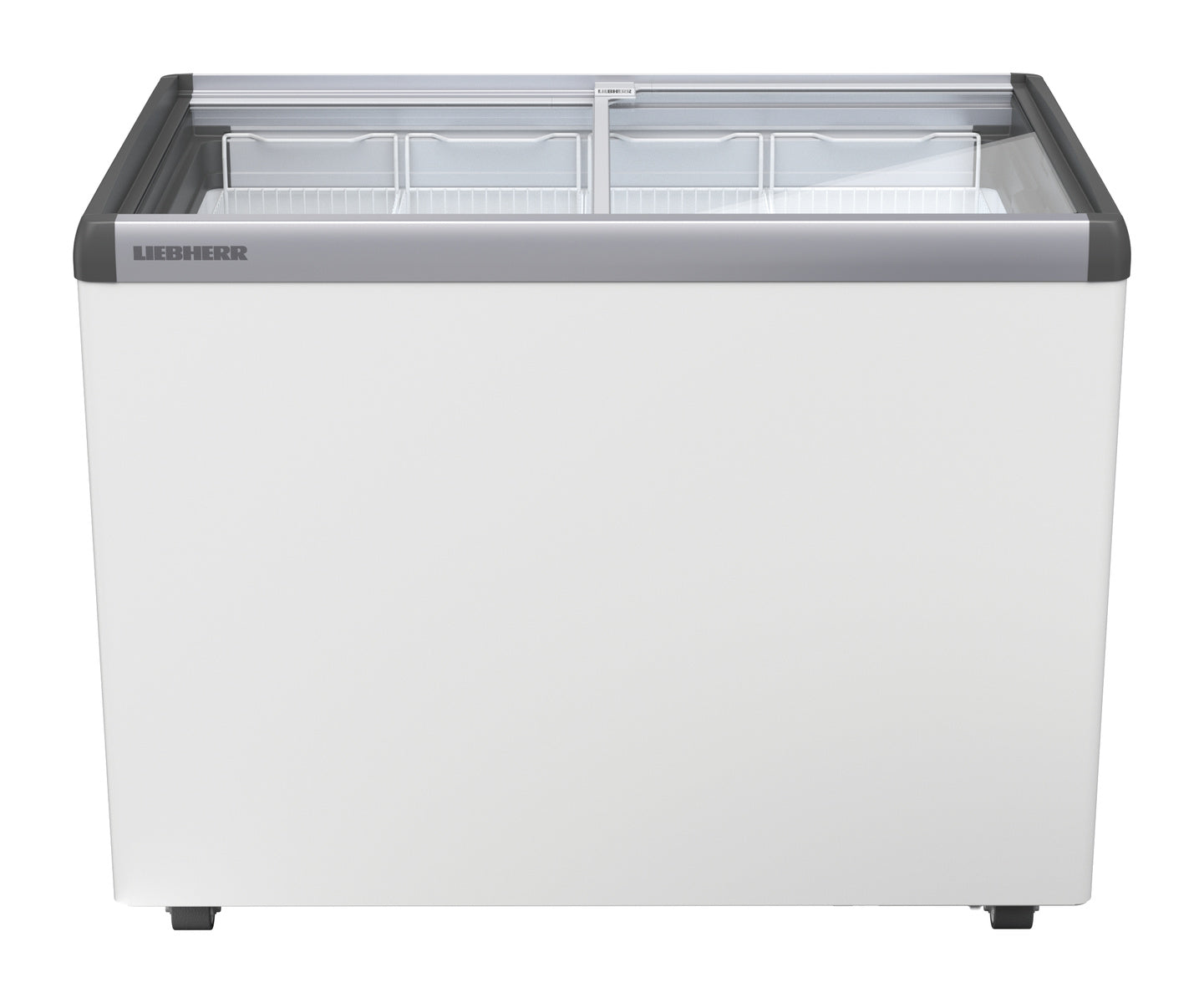 Gefriertruhe (mit Glasschiebedeckel), Stahl und Glas, Weiß, 0,534kW, 230V, 294L, 1045x660x825mm (EFE 3052)