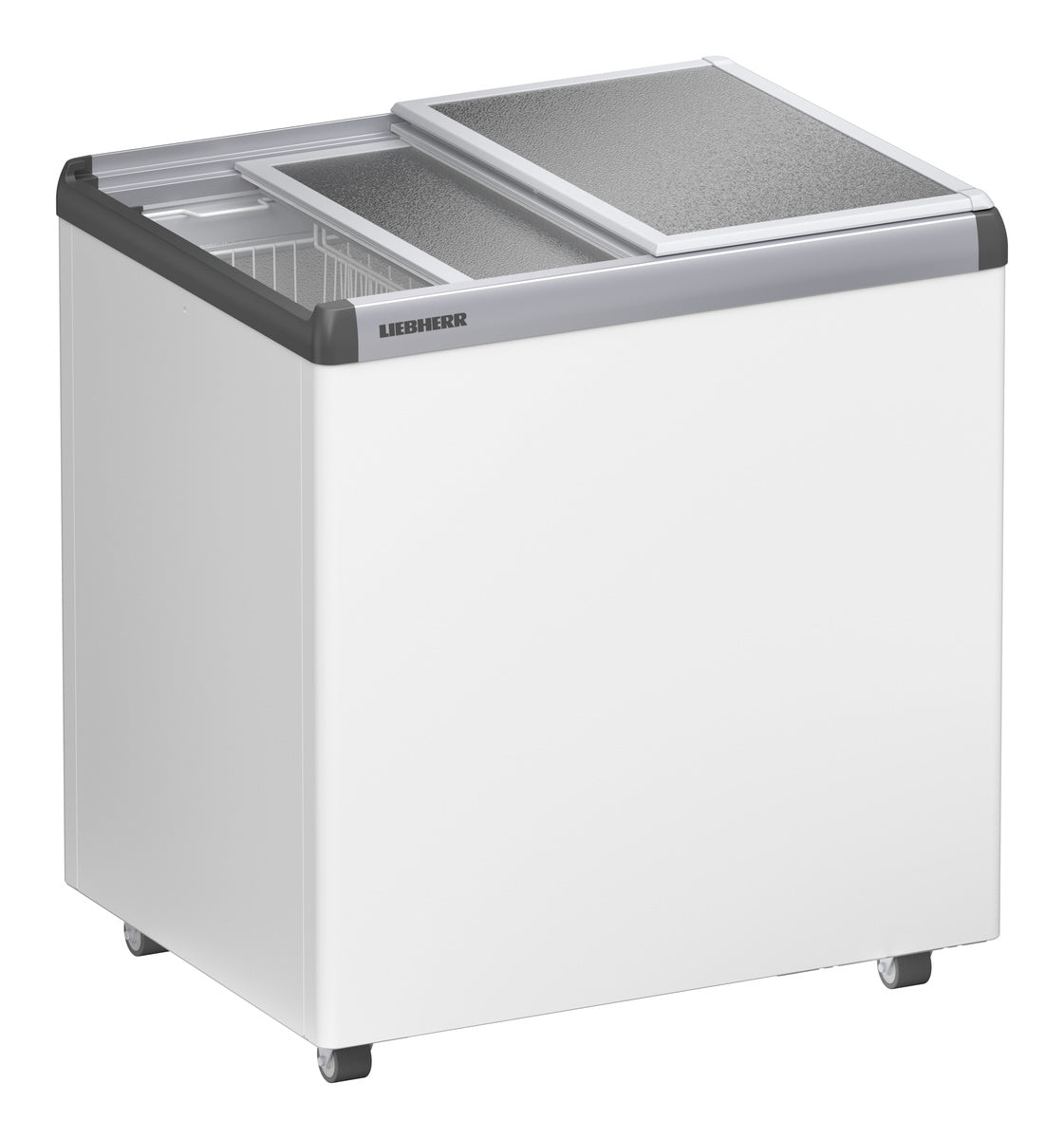 Gefriertruhe (mit Aluminium-Schiebedeckel), Stahl und Aluminium, Weiß und Silber, 0,413kW, 230V, 213L, 835x660x825mm (EFE 2200)