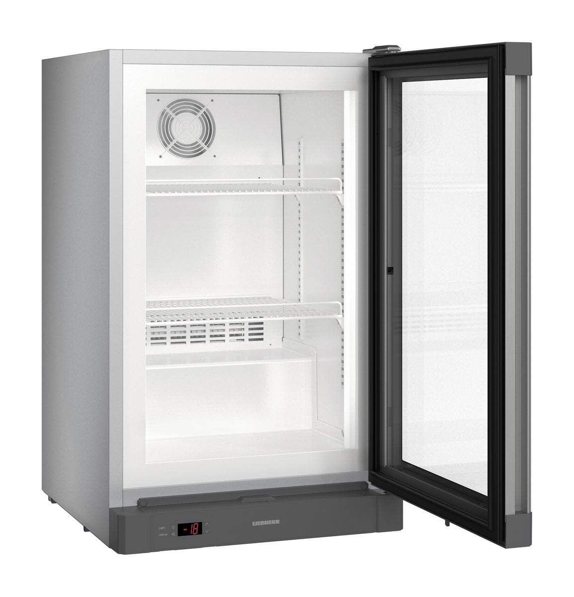 Liebherr Gefriergerät (mit dynamischer Kühlung), Stahl, Silber, 0,017kW, 230V, 93L, 497x549x830mm
