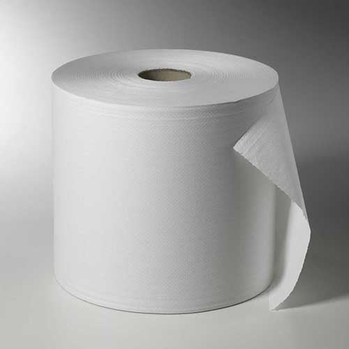 Papstar 1x Putzrollen, 2-lagig Ø 33 cm · 38 cm x 28 cm weiss 1.500 Abrisse, Hülse Ø 7 cm