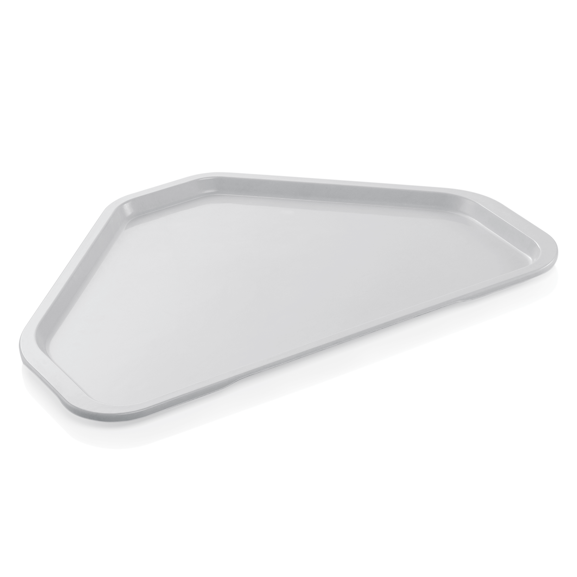 WAS Germany Trapeztablett, Polyesterfaserstoff, Serie: TRAY 96, Lichtgrau, 48x34x1,5cm (9605480)