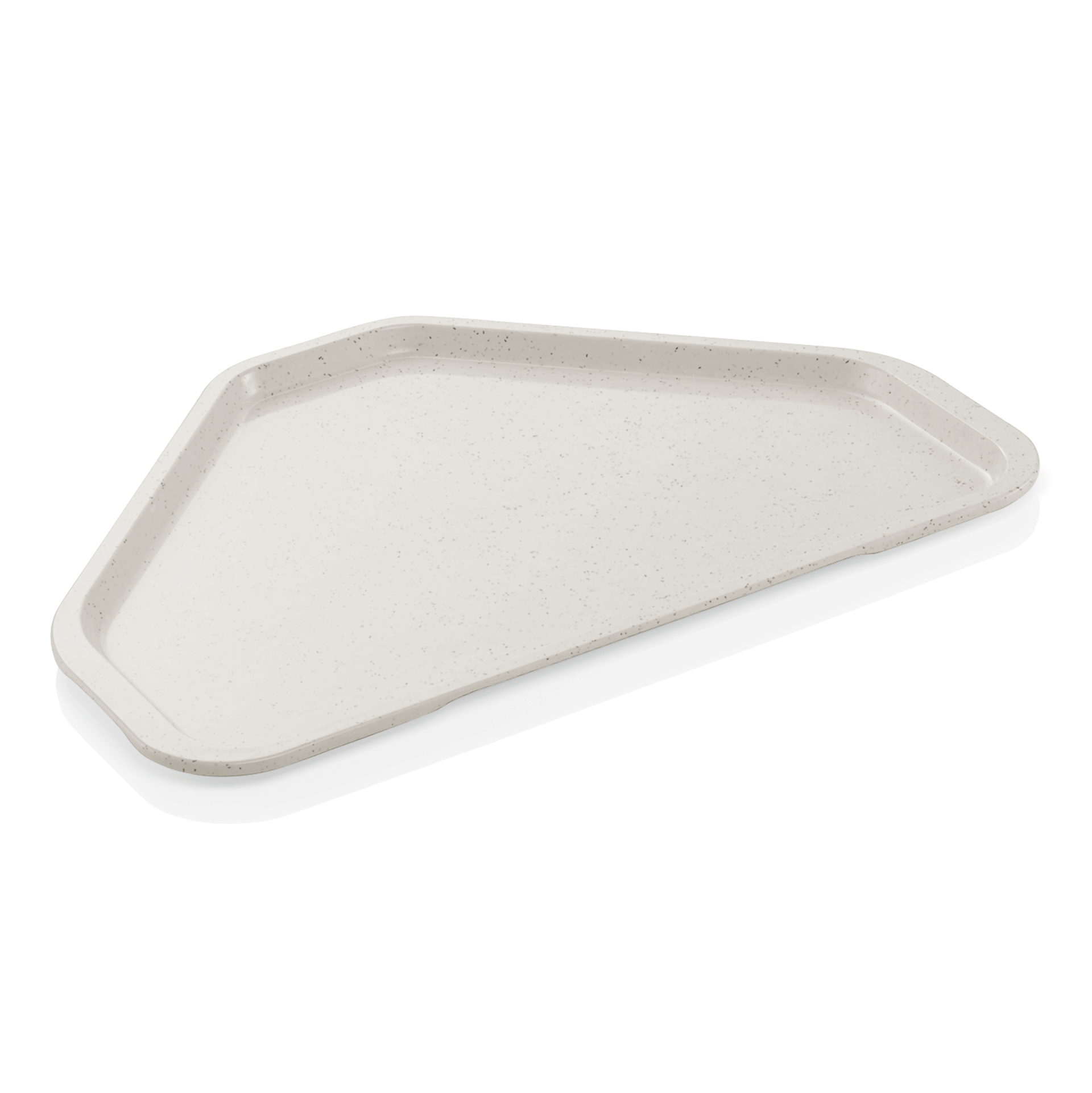 WAS Germany Trapeztablett, Polyesterfaserstoff, Serie: TRAY 96, Granitgrau, 48x34x1,5cm (9625480)