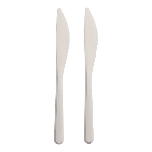 Papstar 1.000 "Circulware by Haval" Messer extra stabil, Material: Bio-PP, Länge: 18,5cm, Farbe: weiß