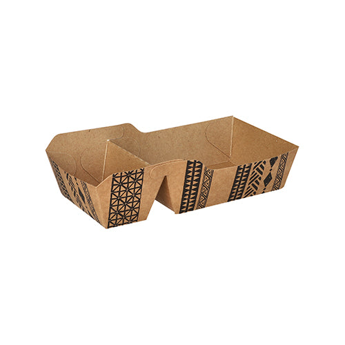 Papstar 500x Pommes-Frites-Trays "Maiori" (Klein), FSC Frischfaser-Karton, Braun, 9x16,5x3,5cm