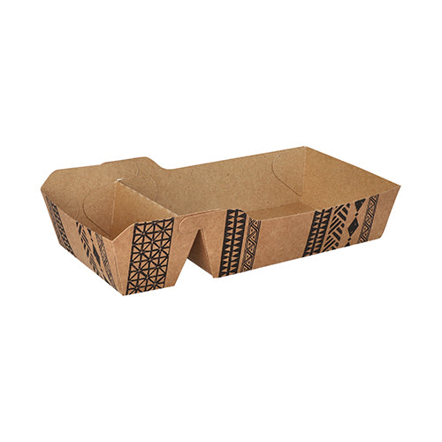 Papstar 360x Pommes-Frites-Trays "Maiori" (Groß), FSC Pappe, Braun, 10x19x3,5cm