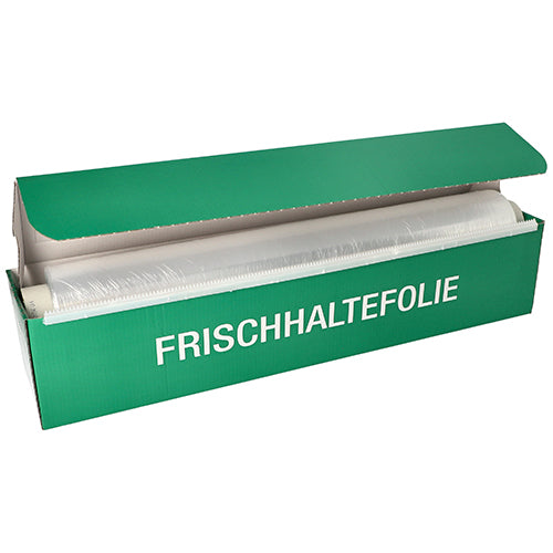 Papstar 6x Frischhaltefolie (in Faltschachtel), LDPE-Folie, Transparent, Länge: 300m, Breite: 44cm