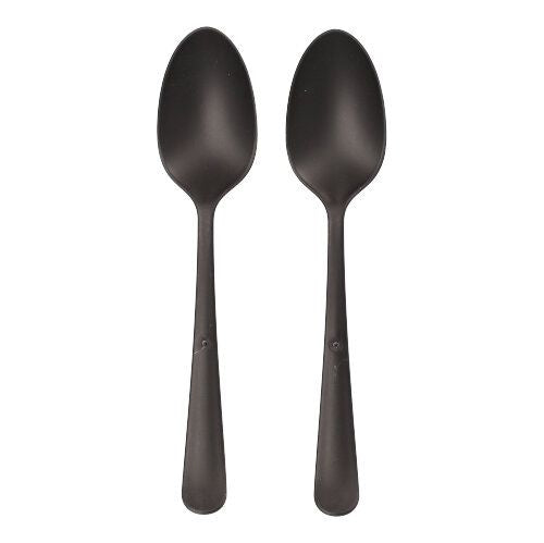 Papstar 200 "Circulware by Haval" Mehrweg-Löffel, extra stabil, Material: PP-MF, 19cm, schwarz