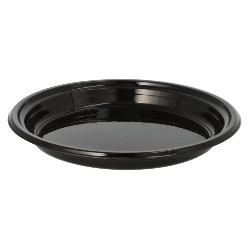 Papstar 28x 12 Mehrweg-Menü-Teller PP ungeteilt Ø 22 cm · 2,6 cm schwarz
