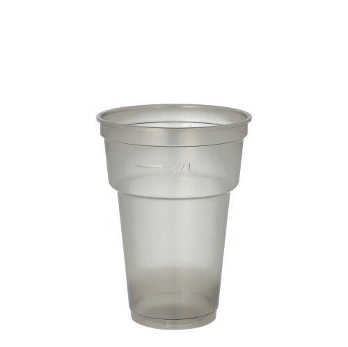 Papstar 23x 50 Mehrweg-Trinkbecher PP 0,2 l Ø 7,8 cm · 10,4 cm grau