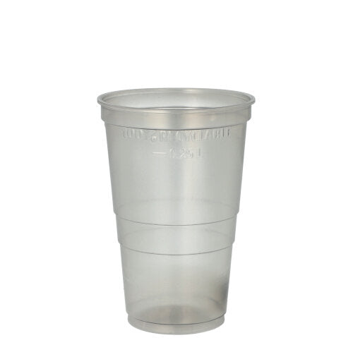 Papstar 1.058x Mehrweg-Trinkbecher, Polypropylen, Grau, Inhalt: 250ml, Durchmesser: 7,8cm, Höhe: 10,4cm