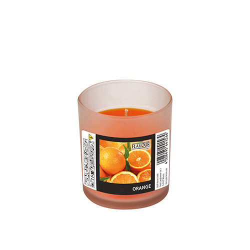 Papstar 6x "Flavour by GALA" Duftkerze im Glas Ø 70 mm · 77 mm orange - Orange "Indro"