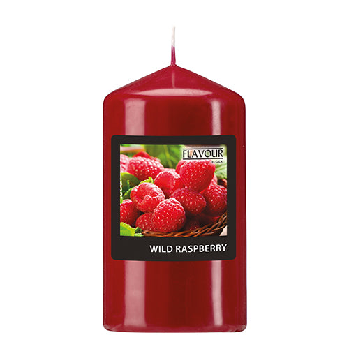 Papstar 6x "Flavour by GALA" Duft-Stumpenkerze Ø 58 mm · 110 mm weinrot - Wild Raspberry