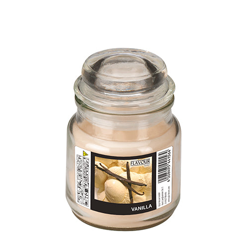 Papstar 6x "Flavour by GALA" Bonbonglas mit Wachsfüllung Ø 60 mm · 85 mm creme - Vanilla