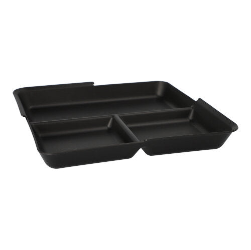 Papstar 4x 12 "Circulware by Haval" Mehrweg-Schalen Mix & Match eckig 2,9 cm x 23,4 cm x 23,4 cm schwarz