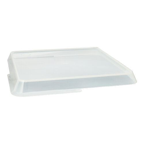 Papstar 4x 12 "Circulware by Haval" Deckel für Mehrweg-Schalen Mix & Match eckig 2,5 cm x 23,4 cm x 23,4 cm transparent