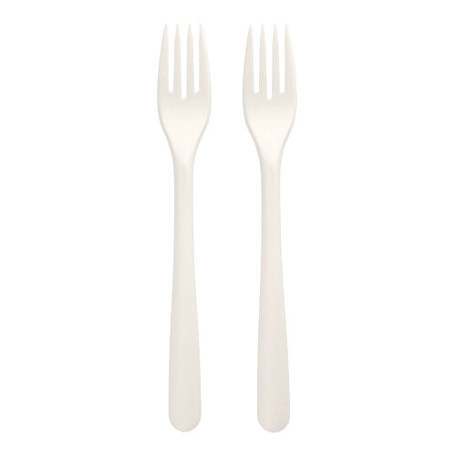 Papstar 1.000 Gabeln "Folia", Material: C-PLA, Farbe: weiß, Länge: 19cm