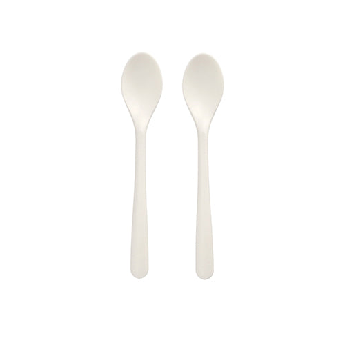 Papstar 20x 50 Kaffeelöffel "Folia" C-PLA 14,5 cm weiss
