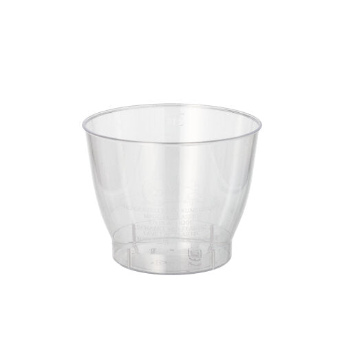Papstar 500x Trinkbecher, Polystyrol, Transparent, Inhalt: 160ml, Durchmesser: 7,5cm, Höhe: 5,9cm