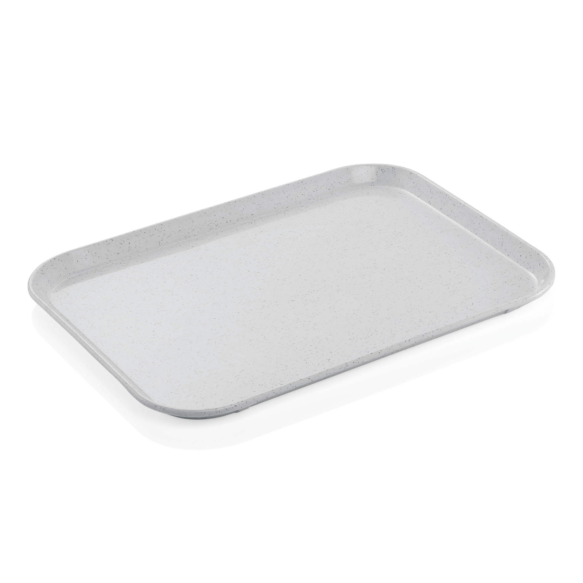 WAS Germany Tablett, Polyesterfaserstoff, Serie: TRAY 97, Hellgrau, 45,5x35,5x2cm (9710455)