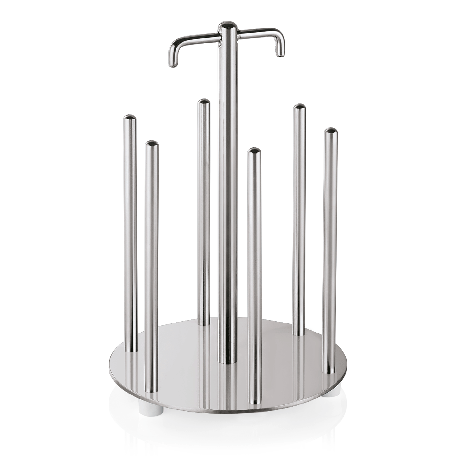 WAS Germany Schüsselspender für 52 Schüssel, Chromnickelstahl, Durchmesser:14cm, Höhe:29cm (9775060)