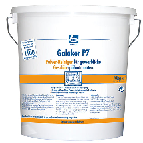 Papstar 1x 10 kg "Dr. Becher" Galakor P7 Geschirrreiniger (Pulver)