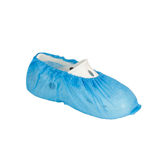 Papstar 20x 100 "WORK-INN/PS" Überschuhe CPE blau für Schuhgr. 38-47, light