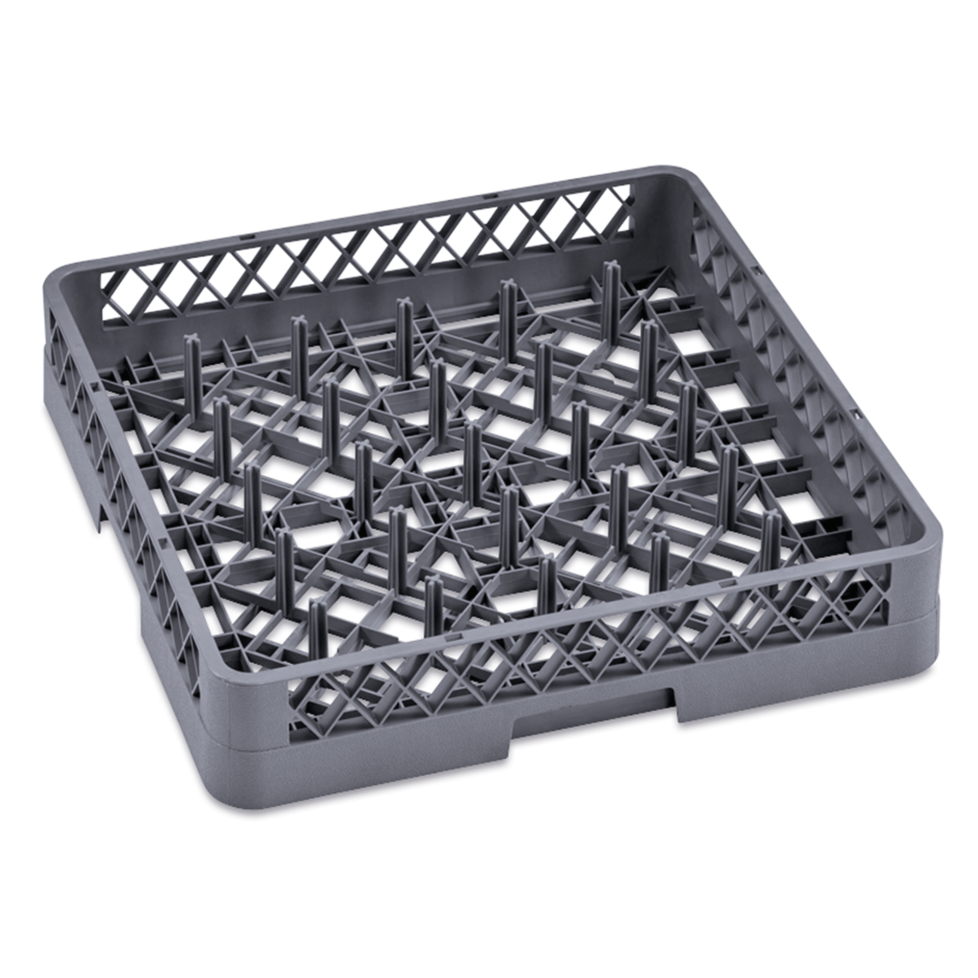 WAS Germany Tellerkorb, Serie: Dish Rack 98, Korbmaß: 50x50cm, 25, Finger Für Teller bis zu 46cm (9860003)