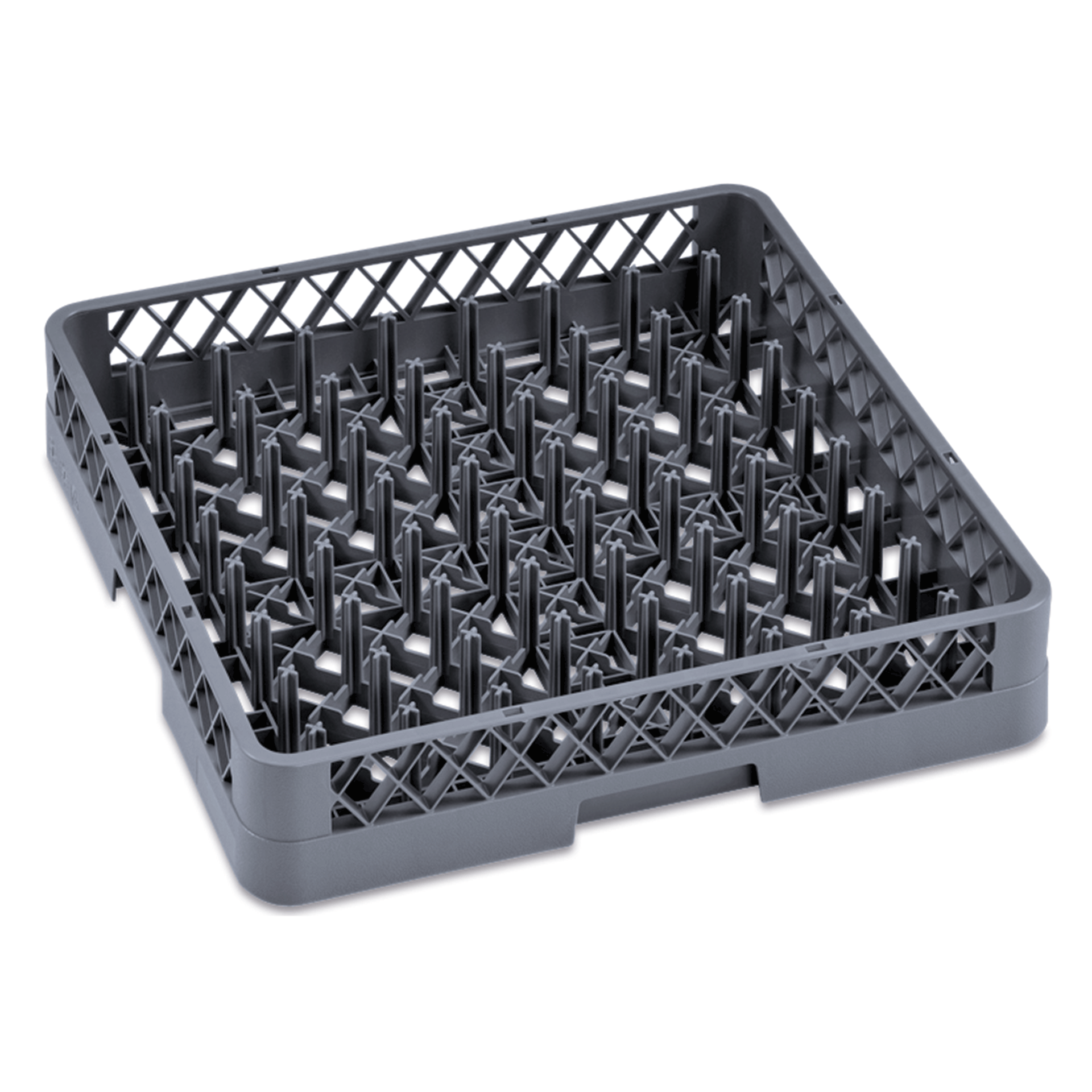 WAS Germany Tellerkorb, Serie: Dish Rack 98, Korbmaß: 50x50cm, 64, Finger Für Teller bis zu 46cm (9860064)